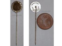 Germany Badge DSB German Sports Association Stickpin 1950 by Steinhauer