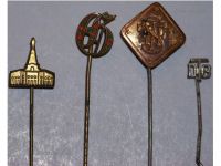 Germany WWI 4 Stickpins (Prussia Lighthouse Kyffhauser Land Forces Veterans, DTB, etc) 