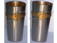 Germany Austria Hungary WWI Patriotic Goblet for Officers with the Portrait of Kaiser Wilhelm & Franz Joseph 1914 1915 Small Type