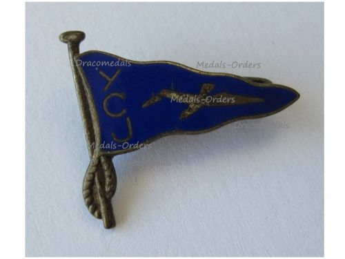 Germany Bavaria YCJ Membership Badge Yacht Club Ingolstadt 1920 1930