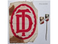 Germany WWI DT Set Patch Badge Stickpin German Gymnasts