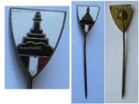 Germany WWI Prussia Enameled Stickpin Badge of the Lighthouse Kyffhauser Land Forces Veteran Association Marked Ges. Gesch