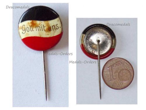 Germany WWI Prussia Gott Mit Uns German Imperial Colors Stickpin Badge