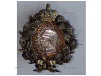 Germany WWI Patriotic Brooch with 2 Mark Coin 1701 1901 for the Bicentennial of the German Empire with the Prussian Royal Crown & Oak Leaves Wreath in Silver 800