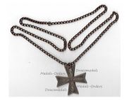 Germany Pendant Cross Patriotic Popular Art WW1 1914 1918 Great War Iron Made