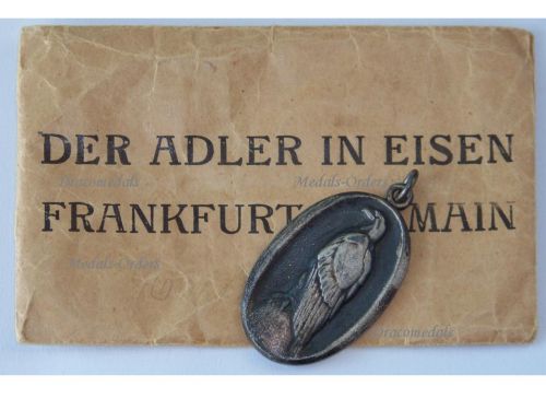 Germany WWI Patriotic Medal for the Aid & Relief of the German Prisoners of War in Captivity "The Eagle in Chains 1915" with Envelope