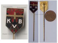 Germany Prussia WWI Catholic Association Badge Stickpin KVB Deo et Patriae