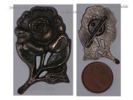 Germany WW1 Patriotic Brooch Rose Flower German pin badge Great War 1914 1918