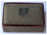 Germany WWI Patriotic Feldgrau Fabric Coated Box with the Eagle Coat of Arms of the German Emperor