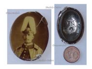 Germany WWI Prussia Badge of Crown Prince Wilhelm in Grenadier Guard Uniform with Spiked Helmet