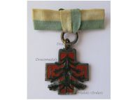 Germany WWI Bavaria Christmas Tree 1916 Cap Badge by Luppe & Neilaronner