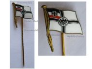 Germany WWI Cap Badge German Imperial Navy Flag Stickpin