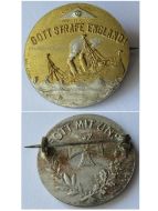 Germany WWI Cap Badge Sinking of HMS Aboukir, Hogue, Cressy by U-9 Submarine, Got Straffe England, Gott Mit Uns, Iron Cross Marked Ges. Gesch.
