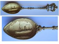 Germany WWI SS Furst Bismarck 1905 Ocean Liner Commemorative Spoon