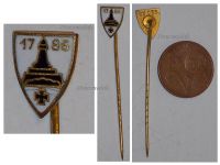 Germany WWI Prussia Stickpin Badge of the Lighthouse Kyffhauser 1786 Land Forces Veteran Association Marked Ges. Gesch