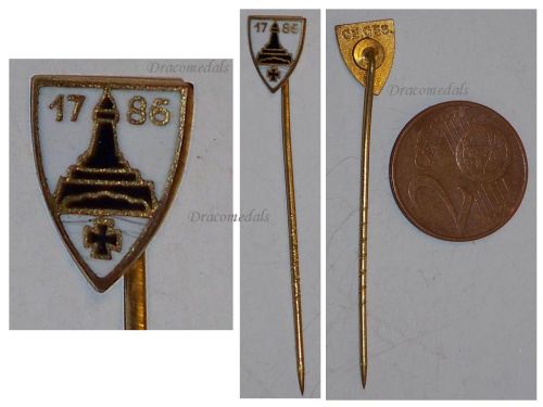 Germany WWI Prussia Lighthouse Kyffhauser 1786 Land Forces Veterans Stickpin Marked Ges. Gesch 