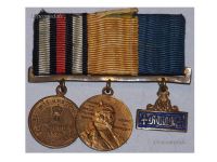 Germany Prussia Set of 3 Medals (Commemorative Medal for the Franco-Prussian War 1870 1871 in Bronze for Combatants, Long Military Service Badge 2nd Class for 12 Years FWIV 1842 1913, Kaiser Wilhelm's Centennial Medal 1897) MINI