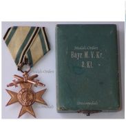 Germany WW1 Bavaria Merenti Cross of Military Merit 3rd Class with Swords by Weiss & Co Boxed