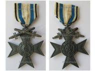 Germany WWI Bavaria Merenti Cross of Military Merit 3rd Class with Swords in Zinc