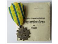 Germany WWI Brunswick Cross of War Merit for Women and Young Women 1914 with Envelope by Jurgens