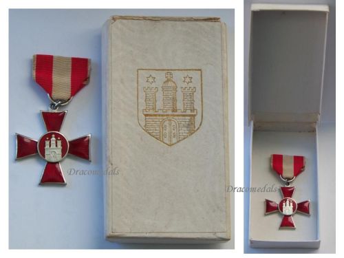 Germany WWI Hamburg Hanseatic War Cross 1914 1918 Boxed