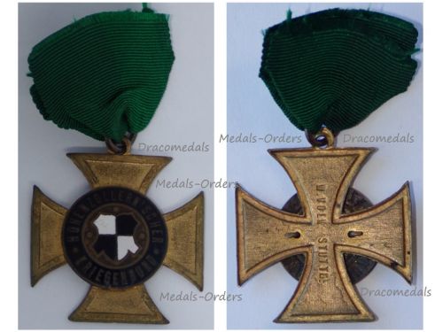 Germany WWI Hohenzollern Veteran Association Cross by W. Volk