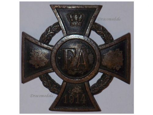 Germany WWI Oldenburg Friedrich August Merit Cross 1st Class FA1 1914