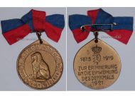 Germany WWI Oldenburg Centenary Medal of the 91st Infantry Regiment 1819 1919
