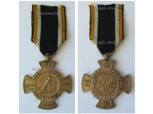 Germany Prussia Commemorative Cross for Loyal Combatants 1866 for Female Recipient