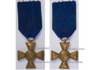 Germany Prussia Officer's Long Military Service Cross for XXV years 1825, 3rd Type 1845 1855