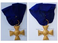 Germany Prussia Officer's Long Military Service Cross for XXV years 1825, 4th Type 1855 1875