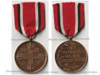 Germany WWI Prussia Red Cross Service Medal 3rd Class in Bronze