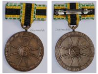 Germany WWI Saxe Meiningen War Merit Medal 1915 in Bronze for Combatants on Ladies Bow for Female Recipients
