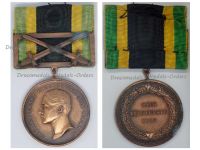 Germany WWI Saxe Weimar General Decoration War Merit Medal of Bronze Class with Swords Buckle 1902 1918