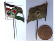 Germany WWI Saxony German Red Cross Patriotic Stickpin Cap Badge 1914 1918