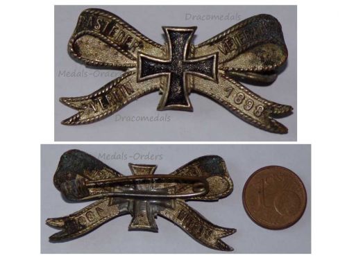 Germany Saxony WWI Iron Cross Membership Badge of the Veteran Association of Rastede 1898
