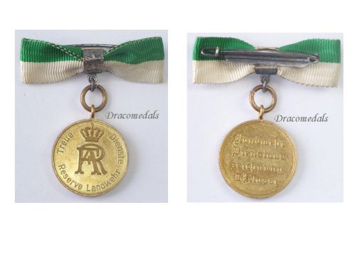 Germany Saxony WWI Service Medal of the Reserve Territorial Army 2nd Class 1913 1918 for Female Recipients