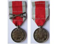 Germany Schaumburg Lippe Silver Military Merit Medal 1870 with WWI Crossed Swords