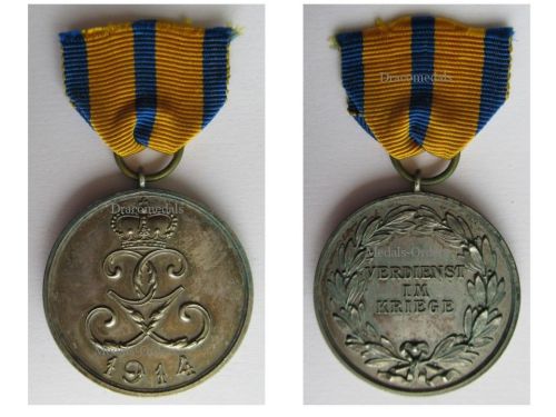 Germany WWI Schwarzburg Rudolstadt Sondershausen War Merit Medal 1914