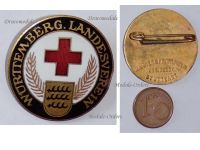 Germany WWI Wurttemberg Badge of the Red Cross Veterans Association for the Land Forces by Mayer & Wilhelm