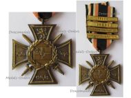 Germany WWI Flanders Cross 1914 1918 with 4 Clasps Somme, Ypern, Flandernschlacht 1917, Durchbruchschlacht 1918