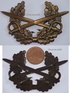 West Germany NCO Army Cap Badge German Military Bundeswehr 1956 Cold War