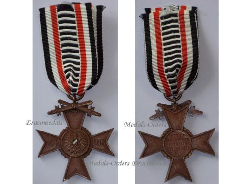 Germany Honorary Union German WWI Veterans War Cross of Honor with Swords 1914 1918