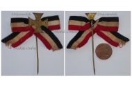 Germany WWI Prussia Badge DVKK Cross Stickpin Prussian Army Veteran Association Area of Berlin MINI