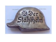 Germany WWI The Steel Helmet Veteran Combatant League Membership Badge 1918 1935