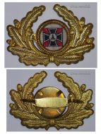 Germany WWI Prussia Lighthouse Kyffhauser Land Forces Veterans Visor Cap Badge