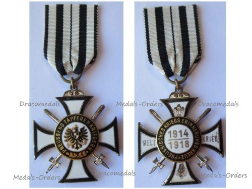Germany WWI Prussia Commemorative War Cross 1914 1918 of the Prussian Veteran Association