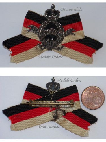 Germany WWI Prussia Membership Badge of the Prussian Land Forces Veteran Association for 60 Years