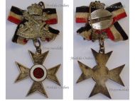 Germany Prussia WWI Membership Cross for 25 Years, Land Forces Veteran Association, Maker Marked by Paul Kust