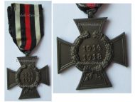 Germany WWI Hindenburg Cross without Swords for Non Combatants Maker RV 61 Pforzheim
